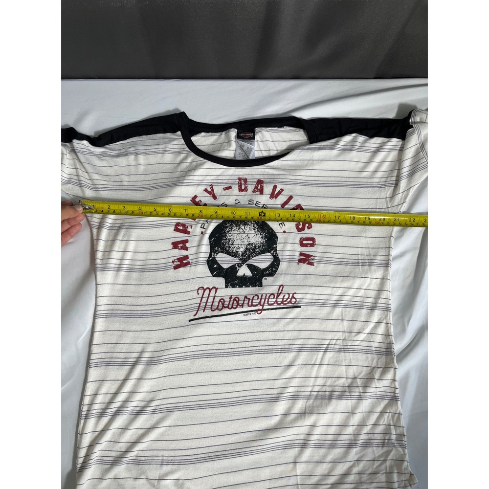 Harley-Davidson Cherokee NC Eagle Skull Long Sleeve Top Women's Small - Picture 5 of 7